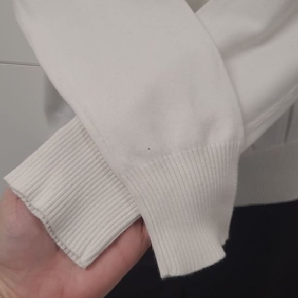 Gap Stretch Long Sleeve Sweater V-Neck Banded Hem Lightweight Pullover Cardigan - Picture 11 of 16